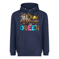 Navy caffeine queen Heavyweight Hoodie - Zillion Design Studio