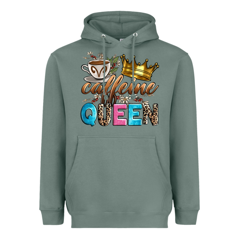 Caffeine Queen Heavyweight Hoodie by Zillion Design Studio | Teevron