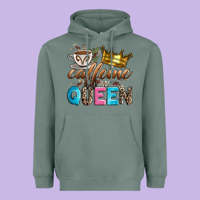Caffeine Queen Heavyweight Hoodie Designed By Zillion Design Studio