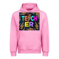 Fuchsia Pink Teacher Day Urban Hoodie - LillyAllenDesigns