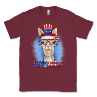 Burgundy llamerica Classic Tee - RanaPortraitStore