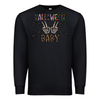 Black halloween baby Premium Sweatshirt - CowhideDigitalArt