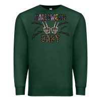 Sports Green halloween baby Premium Sweatshirt - CowhideDigitalArt