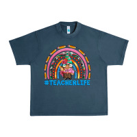 Midnight Navy teacherlife and teacher gnome rainbow Urban Heavy Tee - Artiststas