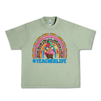 Oil Green teacherlife and teacher gnome rainbow Urban Heavy Tee - Artiststas