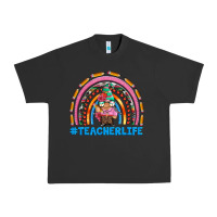 Pigment Black teacherlife and teacher gnome rainbow Urban Heavy Tee - Artiststas