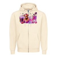 Sandshell Halloween Heifer coffee cups Zipper Hoodie - RanaPortraitStore