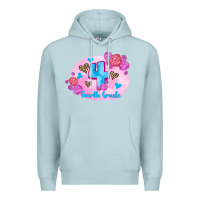Blue Mist back to school flowers fourth grade 3200x2400 Premium Hoodie - AdoDesignShop