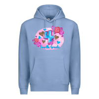 Colony Blue back to school flowers fourth grade 3200x2400 Premium Hoodie - AdoDesignShop