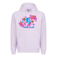 Lilac back to school flowers fourth grade 3200x2400 Premium Hoodie - AdoDesignShop