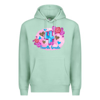 Seafoam back to school flowers fourth grade 3200x2400 Premium Hoodie - AdoDesignShop