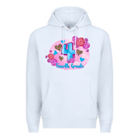 White back to school flowers fourth grade 3200x2400 Premium Hoodie - AdoDesignShop