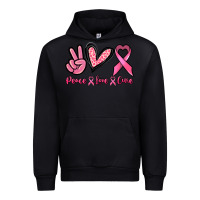 Black Peace love cure Urban Hoodie - NancyCooperArtShop