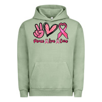 Pigment Oil Green Peace love cure Urban Hoodie - NancyCooperArtShop