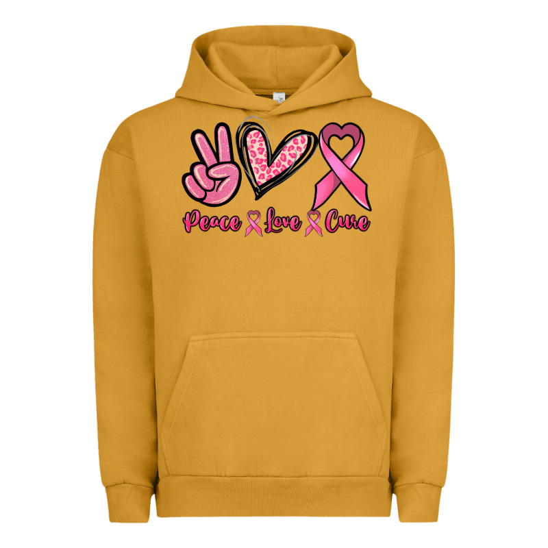 Peace Love Cure Urban Hoodie by NancyCooperArtShop | Teevron