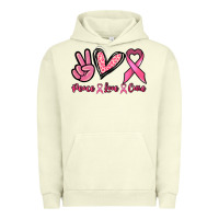 Pigment Pistachio Peace love cure Urban Hoodie - NancyCooperArtShop