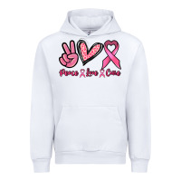 White Peace love cure Urban Hoodie - NancyCooperArtShop