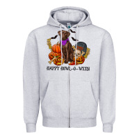 Heather Grey Happy Howl-o-ween Zipper Hoodie - RanaPortraitStore