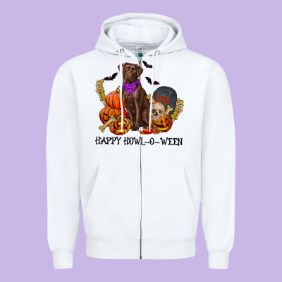 Zipper Hoodie Happy Howl-o-ween