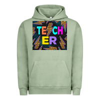 Pigment Oil Green Western Teacher Flash Urban Hoodie - LillyAllenDesigns