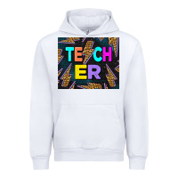 White Western Teacher Flash Urban Hoodie - LillyAllenDesigns