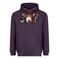Plum christmas joy cow Heavyweight Hoodie - RanaPortraitStore