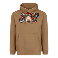 Toasted Coconut christmas joy cow Heavyweight Hoodie - RanaPortraitStore
