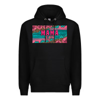 Black pink roses mama of girls license plate Premium Hoodie - Artiststas