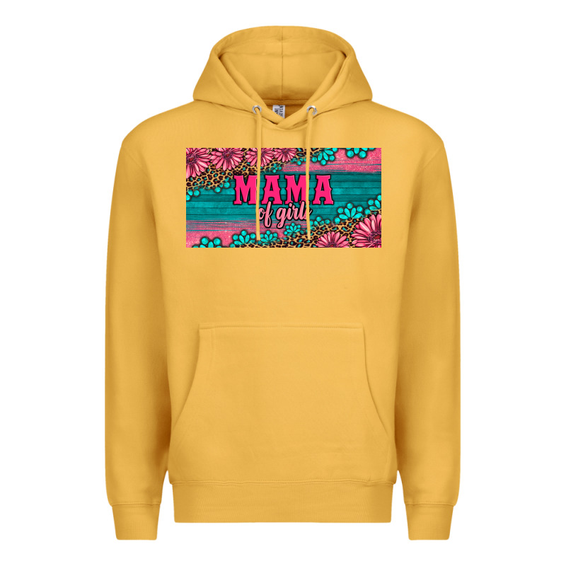 Pink Roses Mama Of Girls License Plate Premium Hoodie by Artiststas | Teevron