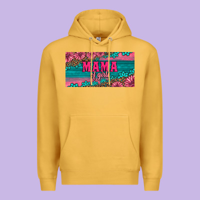 Pink Roses Mama Of Girls License Plate Premium Hoodie Designed By Artiststas