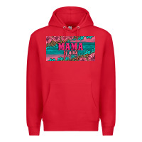 Red pink roses mama of girls license plate Premium Hoodie - Artiststas