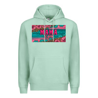 Seafoam pink roses mama of girls license plate Premium Hoodie - Artiststas