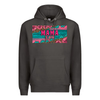 Smoke pink roses mama of girls license plate Premium Hoodie - Artiststas