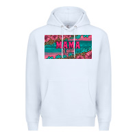 White pink roses mama of girls license plate Premium Hoodie - Artiststas