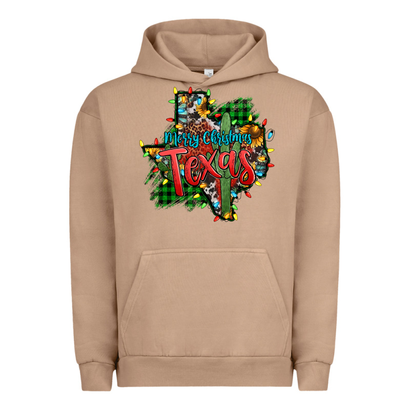 Western Desert Christmas Texas Map Urban Hoodie by Jasminsmagicworld | Teevron
