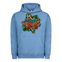 Pigment Pebble Blue western desert christmas texas map Urban Hoodie - Jasminsmagicworld