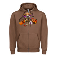 Chestnut Heifer Cow Halloween Zipper Hoodie - RanaPortraitStore