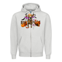 Dove Grey Heifer Cow Halloween Zipper Hoodie - RanaPortraitStore