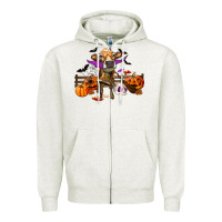 Oatmeal Heather Heifer Cow Halloween Zipper Hoodie - RanaPortraitStore