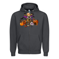 Smoke Heifer Cow Halloween Zipper Hoodie - RanaPortraitStore
