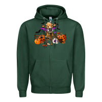 Sports Green Heifer Cow Halloween Zipper Hoodie - RanaPortraitStore