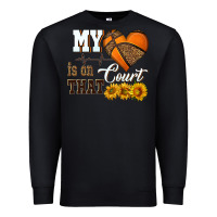 Black my heart is on that court Premium Sweatshirt - HRA Design Shop