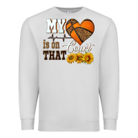 Dove Grey my heart is on that court Premium Sweatshirt - HRA Design Shop