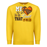 My Heart Is On That Court Premium Sweatshirt | Teevron