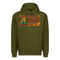 Army Green custom cowboy boots sunflowers and cactus license plate Premium Hoodie - Artiststas