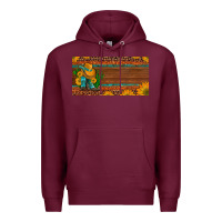 Burgundy custom cowboy boots sunflowers and cactus license plate Premium Hoodie - Artiststas
