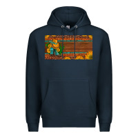 Navy custom cowboy boots sunflowers and cactus license plate Premium Hoodie - Artiststas