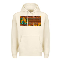 Tofu custom cowboy boots sunflowers and cactus license plate Premium Hoodie - Artiststas