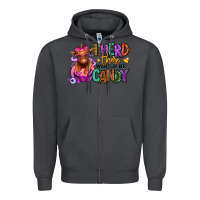 Smoke I herd there would be candy Heifer Zipper Hoodie - RanaPortraitStore