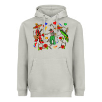 Moon Dust mexican skeletons Heavyweight Hoodie - Zillion Design Studio